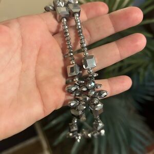 Elegant Silver Beaded Necklace